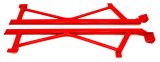 BMR 05-14 S197 Mustang Weld-On Boxed Subframe Connectors - Red thumbnail 1