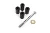 BMR 15-18 Ford Mustang S550 Rear Cradle Bushing Kit w/ Centering Sleeves- Black thumbnail 3