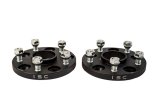 ISC Suspension Mazda/Mitsubishi 5x114.3 Hub Centric (67 Hub Bore) Wheel Spacers 15mm Black (Pair) thumbnail 1