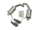 Roush 15-26 Ford Mustang 3.7L/2.3L V6/I4 Exhaust Kit w/ Round Tips thumbnail 1