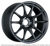 SSR GTX01 18x10.5 5x114.3 22mm Offset Flat Black Wheel G35 / 350z / 370z thumbnail 3