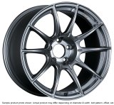 SSR GTX01 18x10.5 5x114.3 15mm Offset Dark Silver Wheel Evo X / G35 / 350z / 370z thumbnail 3