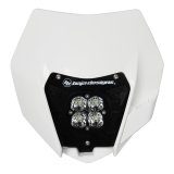 Baja Designs 14-16 KTM Headlight Kit DC w/Headlight Shell White Squadron Sport thumbnail 1
