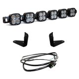 Baja Designs 2021+ Ford Bronco 6 XL Linkable Light Bar Kit Steel Bumper Mount w/Upfitter thumbnail 1