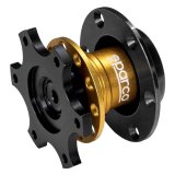 Sparco 6-Bolt Steering Wheel Quick Release - Gold thumbnail 1
