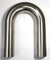 Stainless Bros 1.50in Diameter 1.5D / 2.25in CLR 180 Degree Bend 6in Leg / 6in Leg Mandrel Bend thumbnail 1