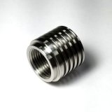 Stainless Bros M18x1.5 O2 Sensor Bung with Built in Heat Sink thumbnail 1