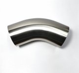 Stainless Bros 3.5in Diameter 1.5D / 5.25in CLR 45 Degree Bend 16GA Wall - Leg thumbnail 1