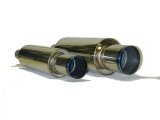 HKS Universal Stainless Hi Power 130mm Titanium Muffler thumbnail 1