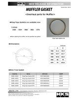 HKS Muffler Gasket 51.1mm ID 59.9mm OD thumbnail 1