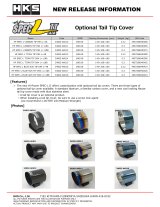 HKS Hi-Power SPEC-L Tail Tip Cover - Carbon thumbnail 1