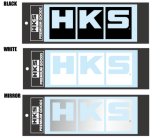 HKS LOGO Sticker W220 WHITE thumbnail 3