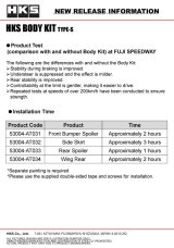 HKS BODY KIT TYPE-S GR COROLLA R-Spoiler thumbnail 9