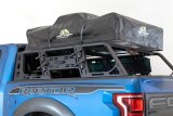 Addictive Desert Designs 2015+ Ford F-150 Overlander Chase Rack w/ 3rd Brake Light - Hammer Black thumbnail 1