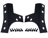 Kentrol 07-18 Jeep Wrangler JK Windshield Support Overlays Pair - Textured Black thumbnail 1