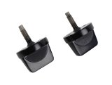 Kentrol 76-95 Jeep CJ/Wrangler YJ Windshield Knobs Pair - Powdercoat Black thumbnail 1