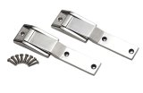 Kentrol 97-04 Jeep Wrangler TJ Tailgate Hinge Pair - Polished Silver thumbnail 1