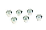 Kentrol 76-86 Jeep CJ Interior Knob Set 6 Pieces - Polished Silver thumbnail 1