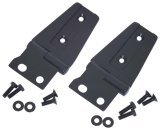 Kentrol 07-18 Jeep Wrangler JK Hood Hinge Pair - Textured Black thumbnail 1