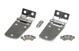 Kentrol 97-06 Jeep Wrangler TJ Hood Hinge Pair - Polished Silver thumbnail 1