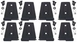 Kentrol 07-18 Jeep Wrangler JK Door Hinge Set 8 Pieces 4 Door - Textured Black thumbnail 1