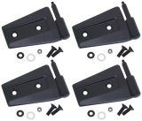 Kentrol 07-18 Jeep Wrangler JK Door Hinge Set 4 Pieces 2 Door - Textured Black thumbnail 1