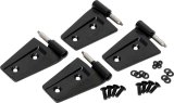 Kentrol 07-18 Jeep Wrangler JK Door Hinge Set 4 Pieces 2 Door - Powdercoat Black thumbnail 1