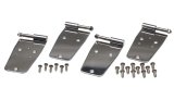 Kentrol 76-93 Jeep CJ/Wrangler YJ Door Hinge Set 4 Pieces - Polished Silver thumbnail 1