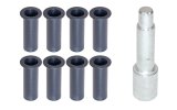 Kentrol 2018+ Jeep JL Door Hinge Liners 4 Door - Textured Black thumbnail 1