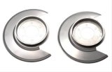 Kentrol 76-78 Jeep CJ Disc Brake Dust Cover Pair - Polished Silver thumbnail 1