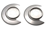Kentrol 76-78 Jeep CJ Disc Brake Dust Cover Pair - Polished Silver thumbnail 2