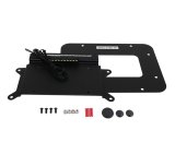 Kentrol 07-18 Jeep Wrangler JK Back Side License Plate Mount with LEDs - Textured Black thumbnail 1