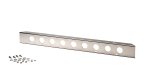 Kentrol 45-86 Jeep CJ 42 Inch Front Bumper with holes - Polished Silver thumbnail 1