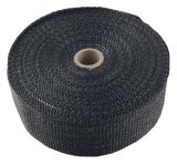Torque Solution Fiberglass Exhaust Wrap Universal 1inx50ft - Black thumbnail 1