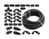 Torque Solution Braided Fuel Line Kit for -6 Aeromotive FPR & Flex Fuel Kit - 02-14 Subaru WRX thumbnail 1