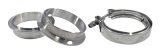Torque Solution Stainless Steel V-Band Clamp & Flange Kit - 3in (76mm) thumbnail 2
