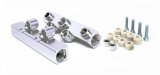 Torque Solution Top Feed Fuel Rails: 02-14 Subaru WRX / 07-18 STI - Silver thumbnail 1