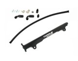 Torque Solution Mitsubishi Evo X Billet Aluminum Fuel Rail - Black thumbnail 3