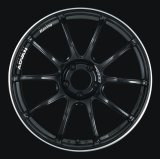 Advan RZII 18x9.5 +45 5x114.3 Racing Gloss Black Wheel thumbnail 1