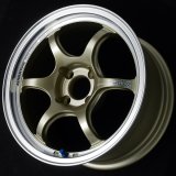 Advan RG-D2 16x8.0 +38 4x100 Machining and Champagne Gold Wheel thumbnail 1