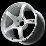 Advan TC4 18x8.5 +45 5x100 Racing White Metallic and Ring Wheel thumbnail 1