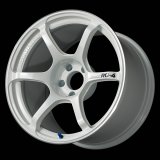 Advan RG-4 18x9.5 +38 5x120 Racing White Metallic and Ring Wheel thumbnail 1