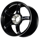 Advan TC4 18x10 +35 5x114.3 Racing Gloss Black and Diamond Cut Wheel thumbnail 1