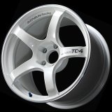 Advan TC4 18x7 / 4x100 / +41 Offset / 63 CB - Racing White Metallic & Ring thumbnail 1