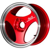 Advan ONI2 15X8 / ET30 / 4x100 - Machining & Racing Candy Red thumbnail 1