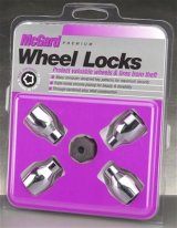 McGard Wheel Lock Nut Set - 4pk. (Uni-Lug) M12X1.5 / 13/16 Hex / .197in. Shank / 1.375in. L - Chrome thumbnail 2