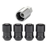 McGard Wheel Lock Nut Set - 4pk. (Cone Seat) M12X1.5 / 19mm & 21mm Dual Hex / 1.46in. Length - Black thumbnail 1