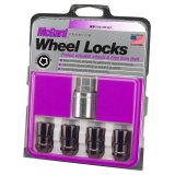 McGard Wheel Lock Nut Set - 4pk. (Cone Seat) 1/2-20 / 3/4 & 13/16 Dual Hex / 1.46in. Length - Black thumbnail 4