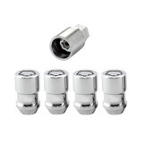 McGard Wheel Lock Nut Set - 4pk. (Cone Seat) 1/2-20 / 3/4 & 13/16 Dual Hex / 1.46in. Length - Chrome thumbnail 1
