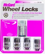 McGard Wheel Lock Nut Set - 4pk. (Cone Seat) 1/2-20 / 3/4 & 13/16 Dual Hex / 1.46in. Length - Chrome thumbnail 9